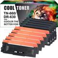 Cool Toner Compatible Toner Drum Unit Replacement Kit for Brother TN-660 DR-630 (5 x TN-660 Toner + 4 x DR-630 Drum Unit)