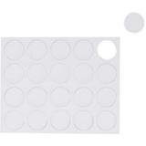 MasterVision-1PK Mastervision Magnetic Color Coding Dots - 3/4 Diameter - Round - White - Vinyl - 20 / Pack