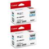 2 Pack PFI-1000PC Photo Cyan LUCIA PRO ink for imagePROGRAF PRO-1000