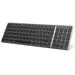 Seenda Bluetooth Keyboard for Mac OS Multi-Device Slim Rechargeable Wireless Keyboard with Numeric Keypad Compatible with Apple MacBook Pro/Air iMac iPad Laptop Space Gray