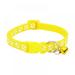 Dog Collar Cat Collar with Bell Nylon Multi Colors Pet Collar Breakaway Cat Collar Yellow