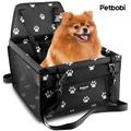 Petbobi Dog Car Booster Seat Travel Carrier for Dog Cat Portable Travel Bag with Seat Belt Safety Stable for Travel Pet Car Seat with Clip on Leash and Storage Package
