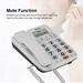 EBTOOLS 2-Line Corded Phone with Speakerphone Speed Dial Corded Phone with Caller ID for Home/Office Landline Telephone Corded Corded Phone with Answering Machine White