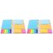 Etereauty Pads Memo Office Sticky Notes Notes Self Message School Note Adhesive Post Pad Concise Easel Sheets Pads