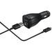 Dual Port Adaptive Fast Vehicle Car Charger for Sony Xperia Z2 Tablet [1 Car Charger + 5 FT Micro USB Cable] Dual voltages for up to 60% Faster Charging! Black