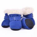 4pcs Pet Dog Shoes Waterproof Winter Dog Boots Socks Anti-slip Puppy Cat Rain Snow Booties Footwear For Small Dogs Chihuahua