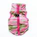 yuehao pet supplies hot fashion pet camouflage cloth dog cloth dog winter cloth pet vest new pink