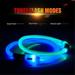 3 Modes Rechargeable LED Dog Pet Night Safety Collar Flashing Light Up in the dark Collar Blue Nylon Flashing Dog Leash Dogs Stuff