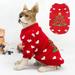 Ybeauty Pet Knitwear Christmas Tree Pattern Dress-up Breathable Knitted Pet Dogs Sweater Outfit for Festival