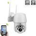 SHELLTON 1080P Outdoor PTZ WiFi Security Camera 5X Zoom Wireless Surveillance CCTV IP Camera with Two Way Audio IP66 Waterproof 165ft Night Vision Support Max 128GB SD Card White