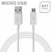 Sony Xperia Z4 Tablet OEM 5 Feet White Samsung Micro USB Data Cable Compatible With Adaptive Fast Charging Technology