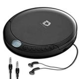 Deluxe Products CD Player Portable with Micro USB Port Stereo Earbuds 60 Second Anti Skip Includes Aux in Cable for use at Home or in Car