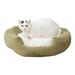 Happy Hounds Chloe Moss Sherpa Cuddler Donut Cat Bed