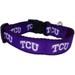 Brand New TCU Pet Dog Collar(Large) Official Purple Team Color/Logo