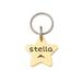 Dog Tag - Star Dog Tag - Dog Tags for Dogs Personalized - Engraved Dog Tag - Cute Dog Tag - Star Dog Tag for Dogs[Gold L Only front engraving]