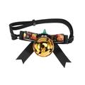 Halloween Pet Dog Cat Collar with Bell Necklace Bowknot Collar for Puppy Dog Small Cat (Size:M)