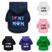 Letter Winter Pet Dog Hoodie Clothes Warm Pet Clothing for Puppy Dog Cats Pet Chihuahau Ropa Perro Pug Apparel Dog Outfits