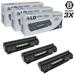 Compatible Replacements for HP CB435A 35A Set of 3 Black Laser Toner Cartridges Printer LaserJet P1002 P1005 P1006 P1007