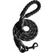 JINGPENG Strong Dog Rope Leash Heavy Duty Pet Lead Leash for Training Running and Walking 5 FT (Black)