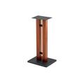 Monoprice Monolith Speaker Stands - 24 Inch Cherry (Each) 50lbs Capacity Adjustable Spikes Sturdy Construction Ideal For Home Theater Speakers