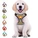 HANI Dog Harness Pet Harness with 1 Dog Leash Adjustable Soft Padded Dog Vest Reflective No-Choke Pet Suede Vest with Easy Control Safety buckle Fit for Dogs Brown XL