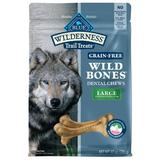 Blue Buffalo Wilderness Wild Bones Large Dental Treats for Adult Dogs Grain-Free 27 oz. Bag