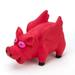 Flying Grunting Pig Dog Toy Durable Latex Choose Blue Pink or Set of Both Colors (Pink)