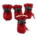 Dog Shoes Anti-Slip Dogs Boots Paw Protector with Reflective Straps Lightweight Walking Pet Booties Soft-soled Shoes for Pet Dogs Cats 4 Pcs/Set