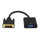 Grofry HD 1080P DVI-D to VGA Adapter 24 1 25Pin Cable Converter for PC HDTV Monitor Black DVI to VGA Cable