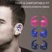 Lomubue 1 Pair Ear Hook Anti-lost Anti-slip Silicone Practical Bluetooth-compatible Earphones Protective Cover for Airpods3 Pink