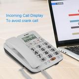 EBTOOLS Corded Phone with Speakerphone Corded Phone with Answering Machine 2-line Corded Phone with Speakerphone Speed Dial Corded Phone with Caller ID for Home/Office