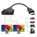 HDMI Cable 1080P HDMI Splitter Cable Port Male to 2 Female 1 in 2 Out Splitter Cable Adapter in HDMI HD LED LCD TV Signal One in Two Out(Black)