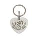 Anavia Stainless Steel Double Sided Heart Name - Frame Engraved Dog & Cat ID Tag Silver L