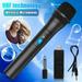 1Pc VHF Wireless Microphone EEEkit Portable Dynamic Mic Handheld Karaoke Mic with 3.5mm to 6.35mm Receiver for Business Meetings Sing Speech