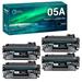 Compatible Toner Cartridge Replacement for HP 505A CE505A to Use with HP LaserJet P2050 P2055D P2055DN P2055X P2030 P2035 (Black 4 Pack)