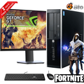 Restored Gaming HP 6300 SFF Computer Core i5 16GB Ram 2TB HDD 120GB SSD NVIDIA GT 1030 New 24 LCD Keyboard and Mouse Wi-Fi Win10 Home Desktop PC (Refurbished)