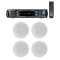 (4) JBL 6.5 150w In-Ceiling Speakers+Bluetooth Receiver For Restaurant/Bar/Cafe