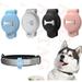 Skywin Silicone Airtag Cases for Pet Collar - Airtag Dog Collar Holder Protects Device from Dust Damage Loss - Easily Clip Anti-Lost Airtag Collar Holder for Pet Cat Dog Tag Collar (Light Blue)