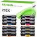 A Aztech 12-Pack Compatible for HP 202X CF500X Toner Cartridge Work with HP Color LaserJet Pro M254dw M254dn MFP M281fdn M281cdw M280nw Printer (3*Black 3*Cyan 3*Magenta 3*Yellow)