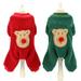 Happy Date Pet Dog Puppy Kitten Christmas Clothes Costume Fancy Dress Fleece Cold Weather Winter Hooded Sweater Outfit Coat Jacket Apparel for Small Dogs Cats