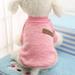 Pet Dog Classic Knitwear Sweater Fleece Coat Soft Thickening Warm Pup Dogs Shirt Winter Pet Dog Cat Clothes Soft Puppy Customes Clothing for Small Dogs