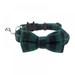 Bow Tie Dog Collar Adjustable Cute Plaid Dog Collars for Small Medium Dogs Christmas Bowknot Pet Cat Necklace