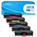 201X 201A Compatible Toner Cartridge Replacement for HP 201X CF400X CF400A Color Pro MFP M277dw M252dw M277c6 M277 M252 Printer Ink CF401X CF402X CF403X (Black Cyan Yellow Magenta 5-Pack)