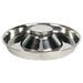 1x Stainless Bowl Puppy Slow Feeder Bowls Feeding and Water Weaning Non-Skid Healthy Metal Dish for Small Medium Large Pet - S 26cm