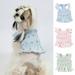 Cheers.US Pet Dress High Elasticity Eye-Catching Pleated Edge Summer Small Dog Princess Cosplay Costume Washable Breathable for Home Wear for Pet Dog