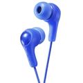 JVC Gumy Plus Earbuds In Ear Headphones Powerful Sound Comfortable and Secure Fit - HAFX7AN (Blue)