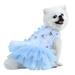 YUEHAO Pet Supplies Cotton Pet Dog Dress Spring And Summer Pet Clothes Spring Cute Pet Supplies Cotton Peach Dress Blue
