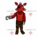 Red wolf mascot pirate dog costume