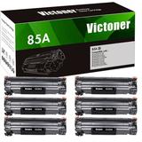 Victoner 4-Pack Compatible Toner for HP 85A CE285A Use With LaserJet Pro P1100 P1102 P1102W P1102WHP Pro M1132 M1210 M1130 M1212NF M1217NFW Printer Black