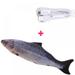 11.8 floppy Fish Cat Toy Realistic Moving Fish Cat Toy Plush Simulation Interactive Toys for Cats Pets Kitten Exercise Simulation Fish Toy Cat Mint USB Charging Silver Arowana